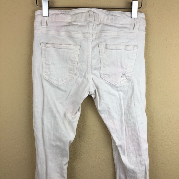 Forever 21 Womens Jeans, White Slim Distressed 26 - Picture 7 of 8